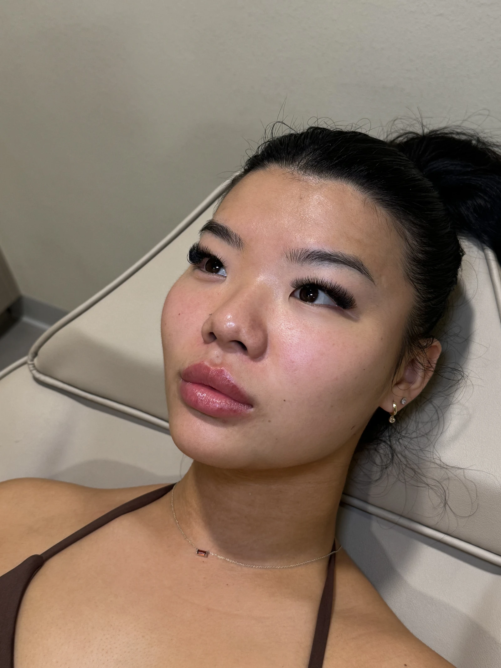 Brow and lash work at Front Row Beauty Bar