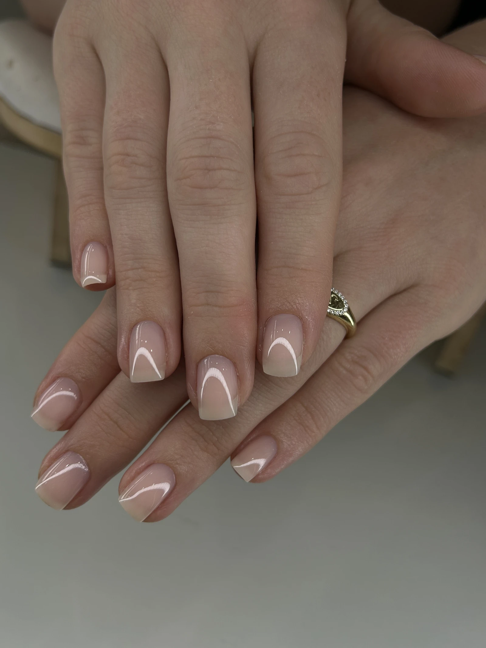 Elegant nail design close-up
